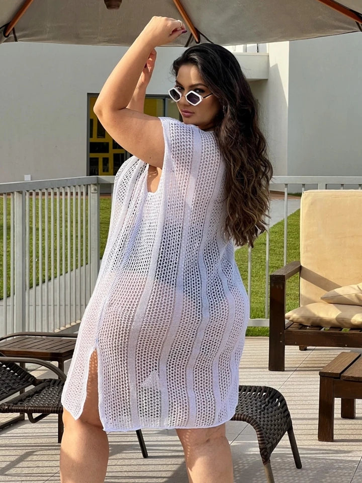 Saída De Praia Vestido Tricot  - Alyssa